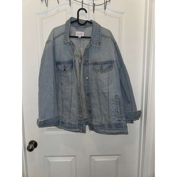 Ingrid+Isabel Mama Denim Jacket XXL Light wash Brand New - Picture 11 of 12